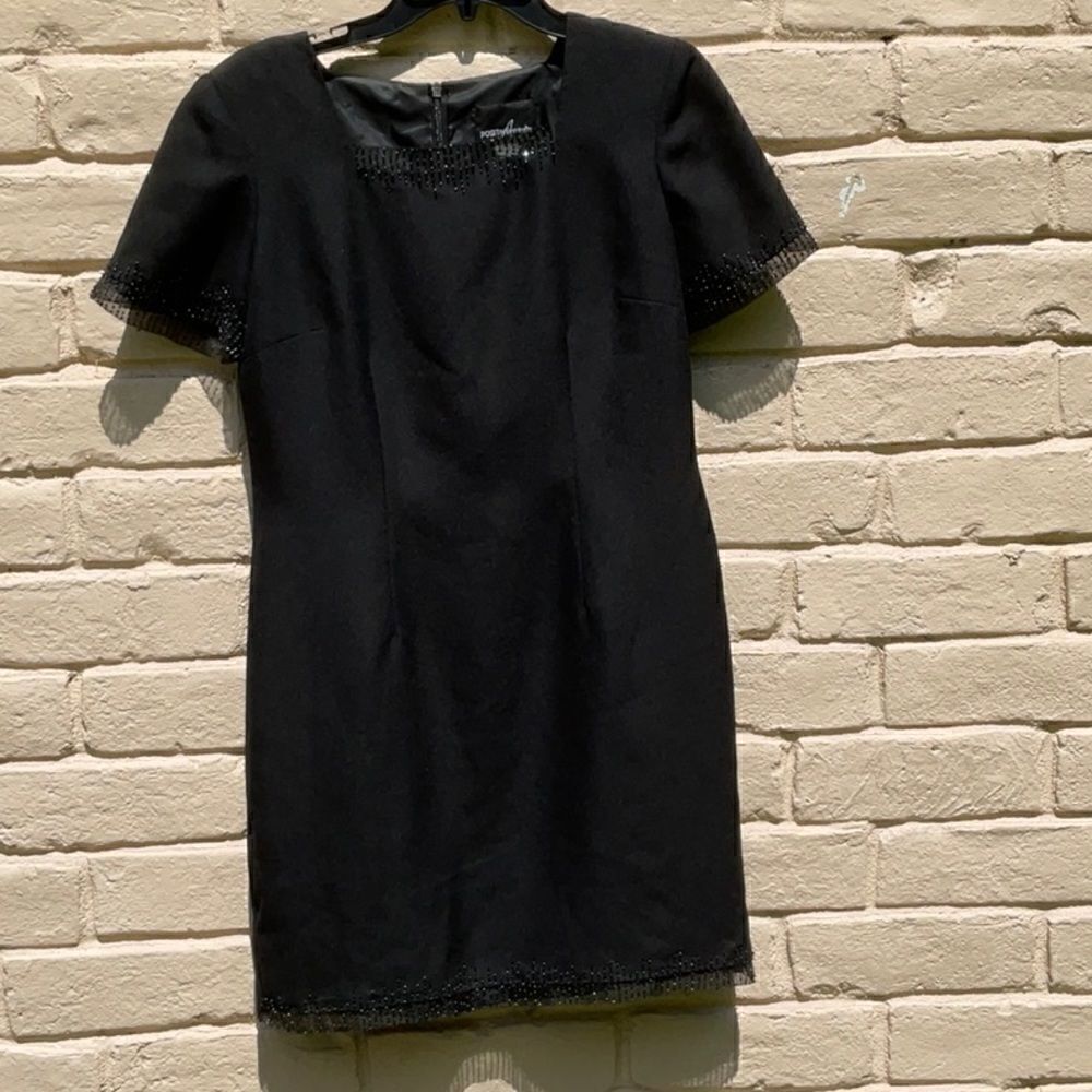 Positive Attitude Mini Black Dress, Size-8